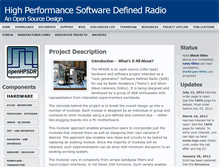 Tablet Screenshot of openhpsdr.org